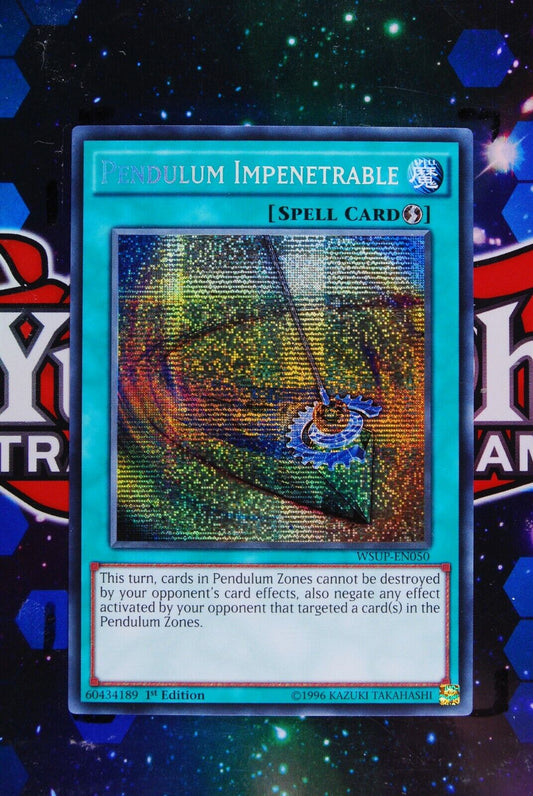 Pendulum Impenetrable WSUP-EN050 1st Edition Secret Rare Yugioh Card