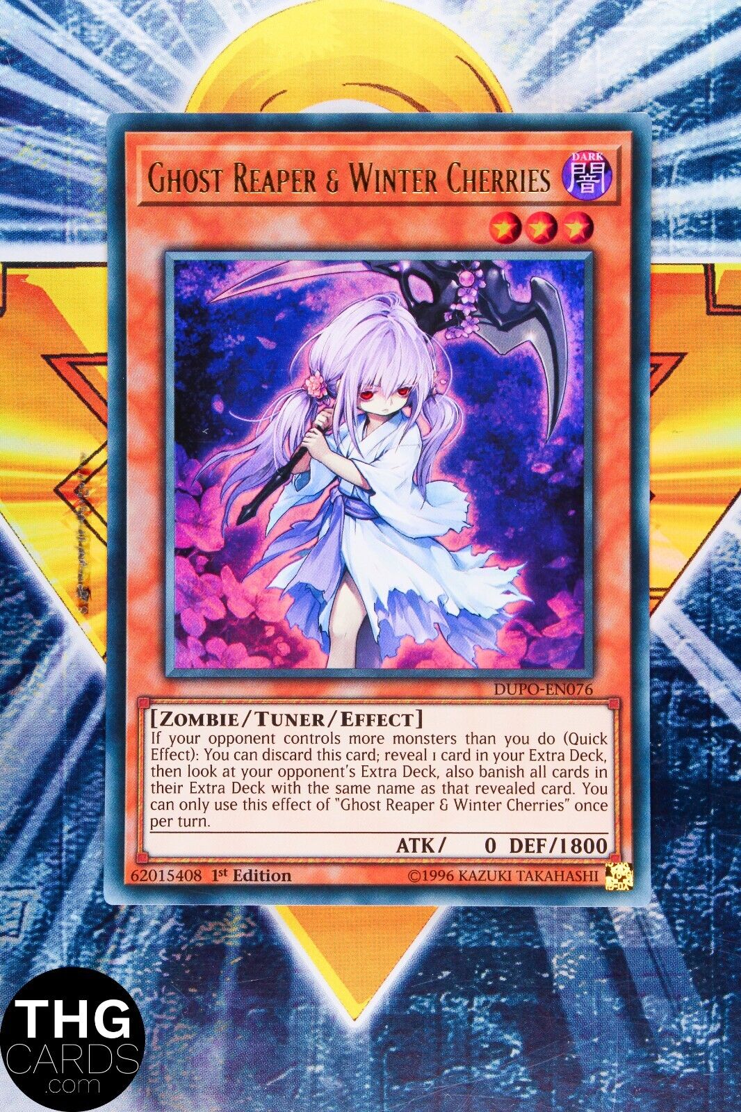 Ghost Reaper & Winter Cherries DUPO-EN076 1st Edition Ultra Rare Yugioh Card