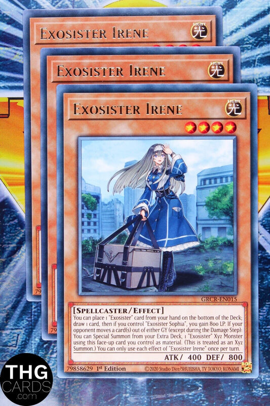 Exosister Irene GRCR-EN015 1st Edition Rare Yugioh Card Playset