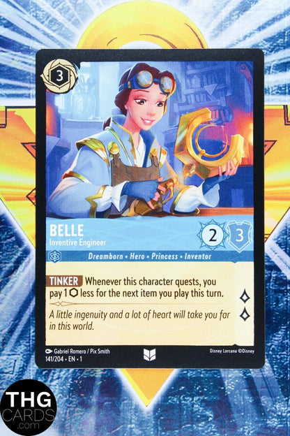 Belle, Inventive Engineer 141/204 Standard Uncommon Lorcana First Chapter Card