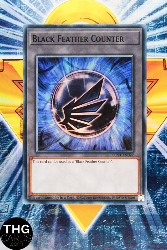 Black Feather Counter OP21-EN027 Super Rare Yugioh Card