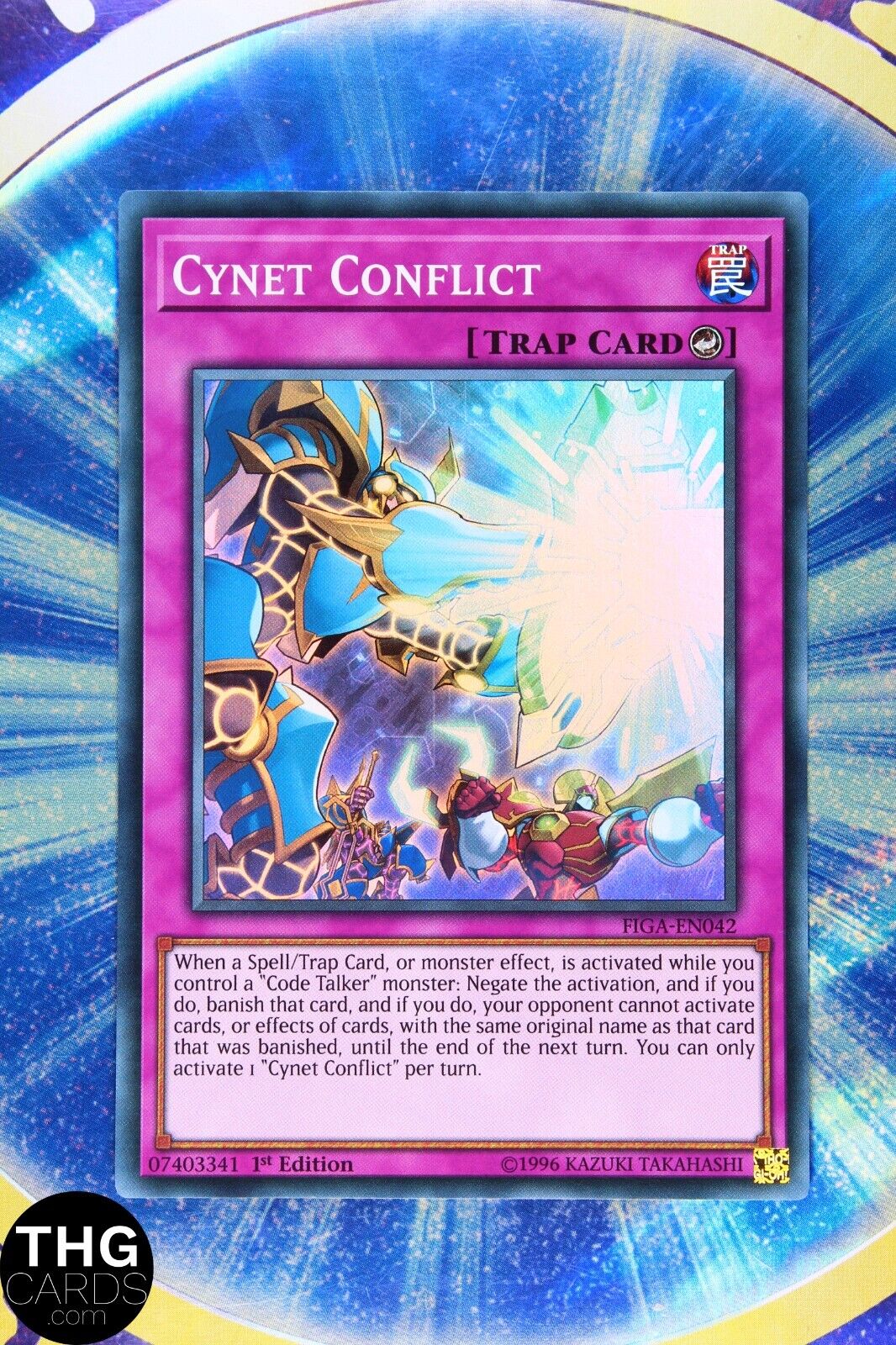 Cynet Conflict FIGA-EN042 1st Edition Super Rare Yugioh Card