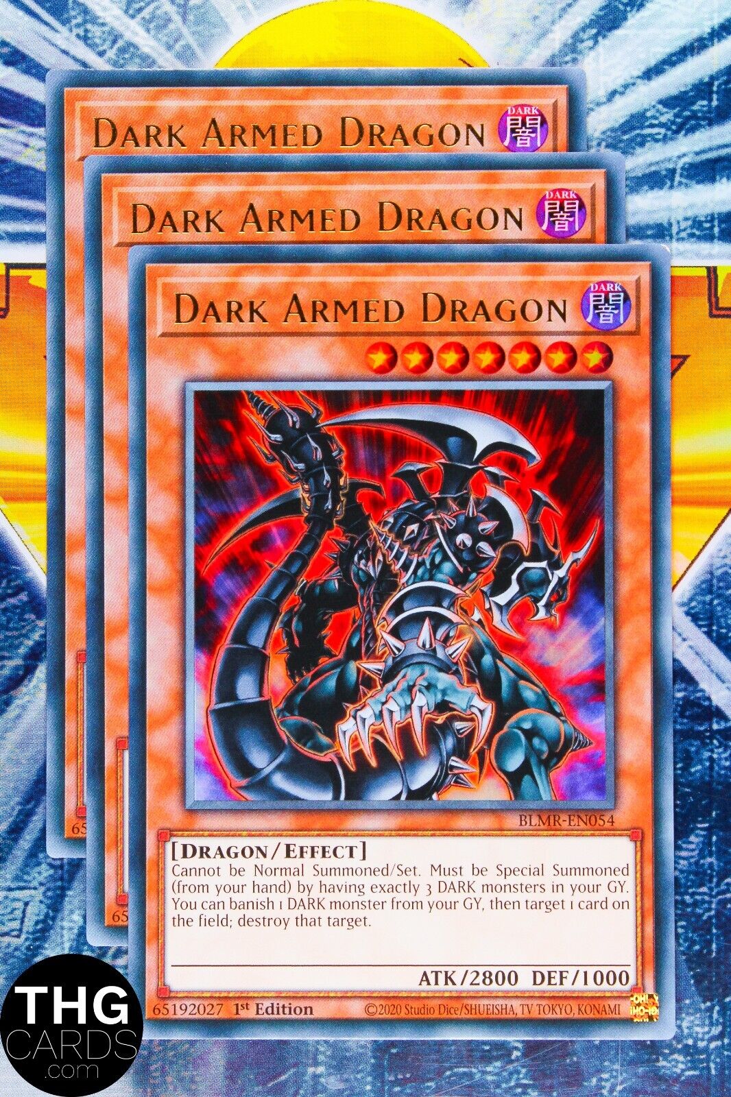 Dark Armed Dragon BLMR-EN054 1st Edition Ultra Rare Yugioh Card Playset