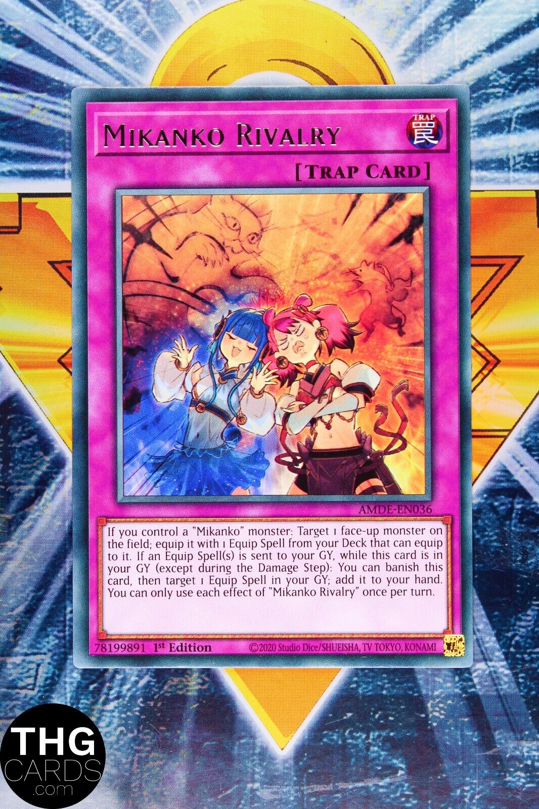 Mikanko Rivalry AMDE-EN036 1st Edition Rare Yugioh Card Playset