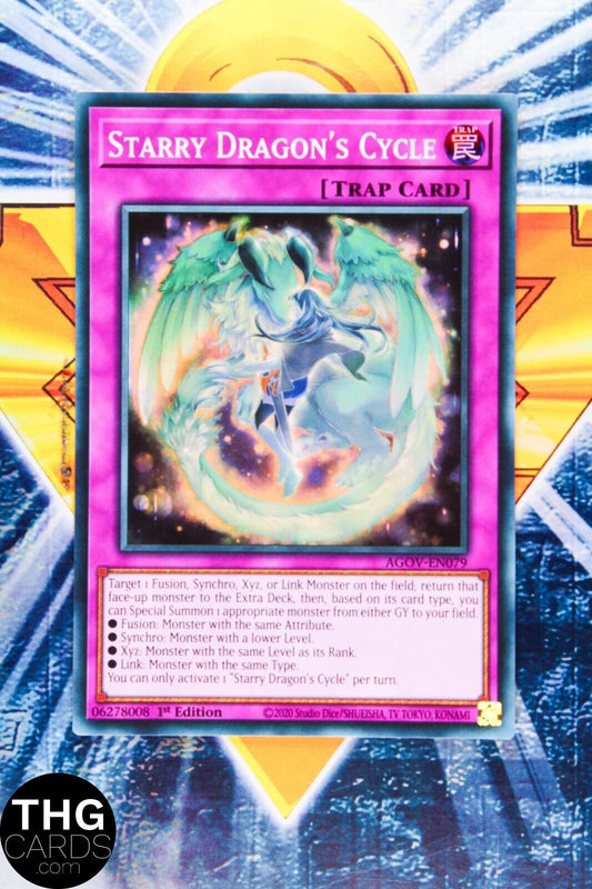 Starry Dragon's Cycle AGOV-EN079 1st Edition Super Rare Yugioh Card