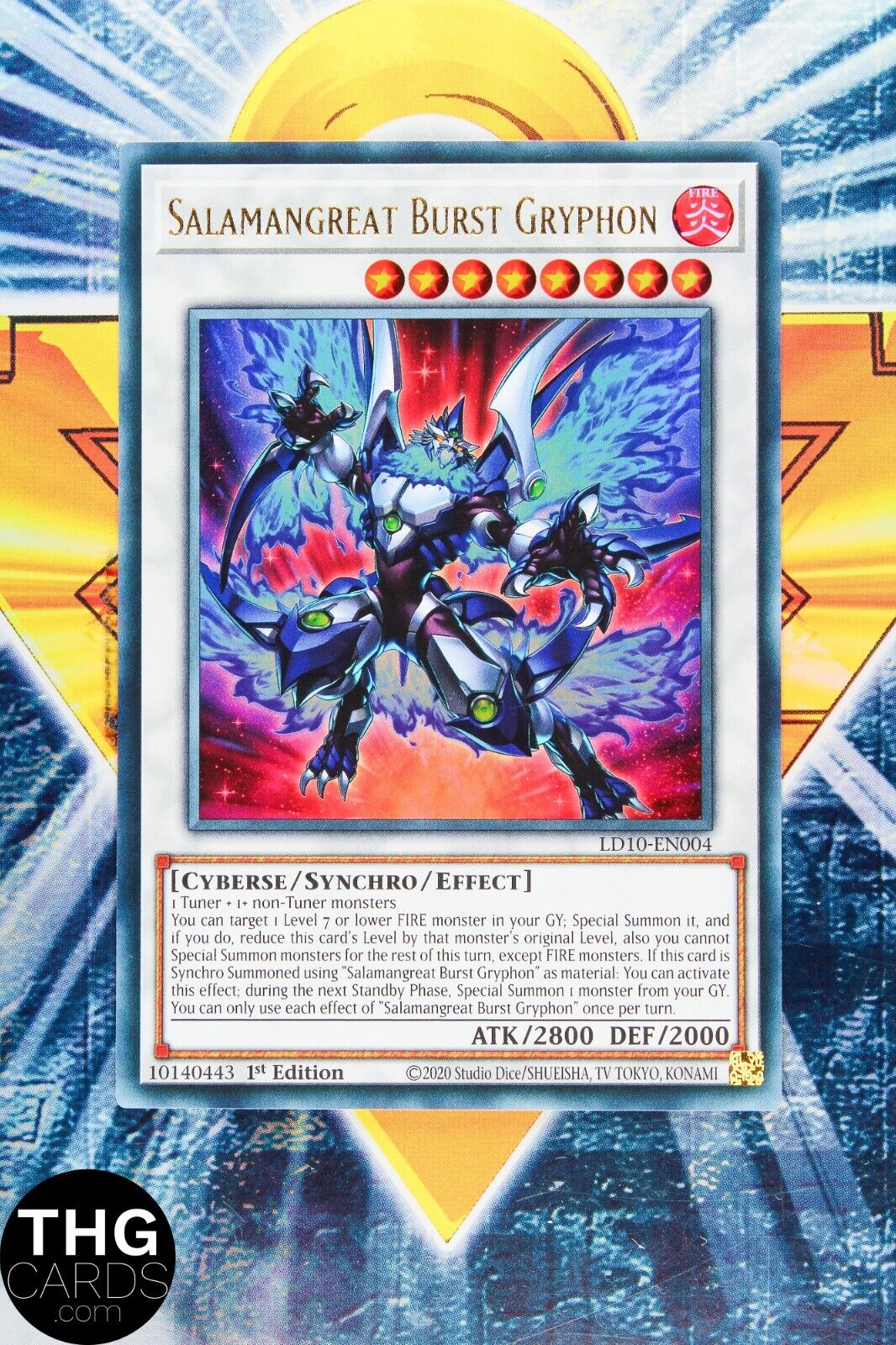 Salamangreat Burst Gryphon LD10-EN004 1st Edition Ultra Rare Yugioh Card