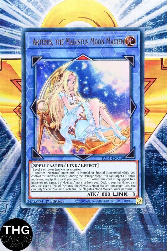 Artemis, the Magistus Moon Maiden RA01-EN049 1st Ed Ultra Rare Yugioh Card