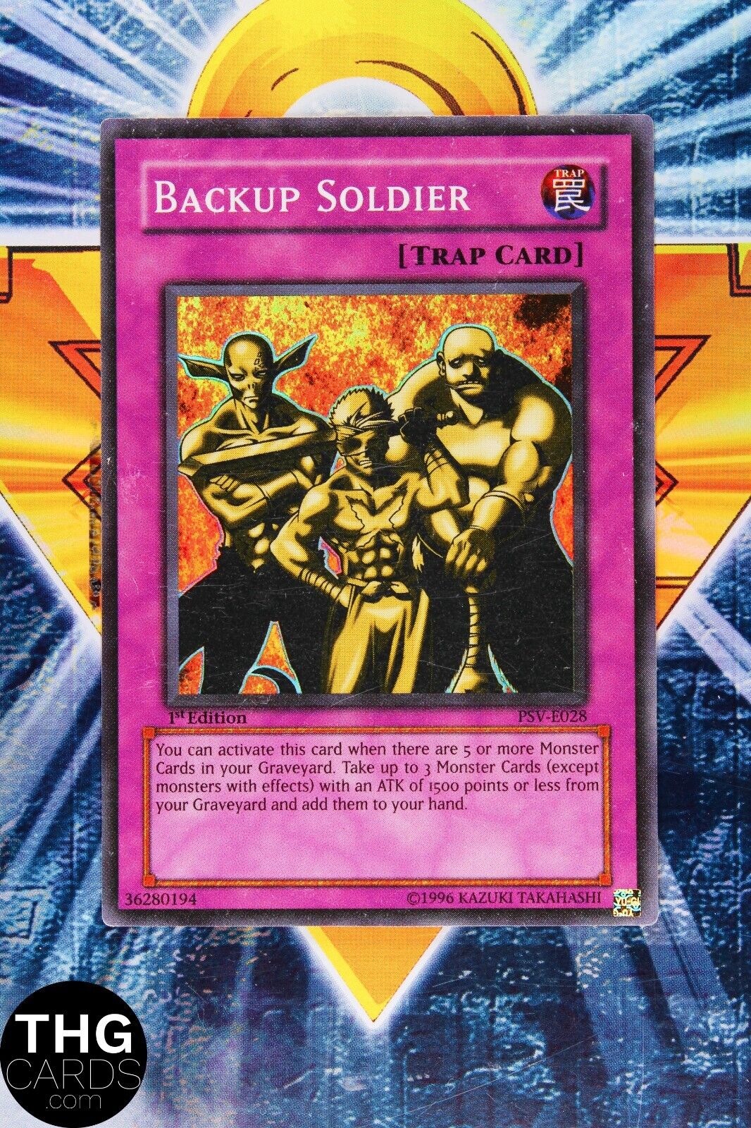 Backup Soldier PSV-E028 1st Edition Super Rare Yugioh Card 2