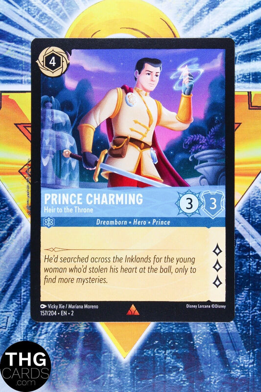 Prince Charming, Heir to the Throne 157/204 Rare Lorcana Rise of Floodborn Card