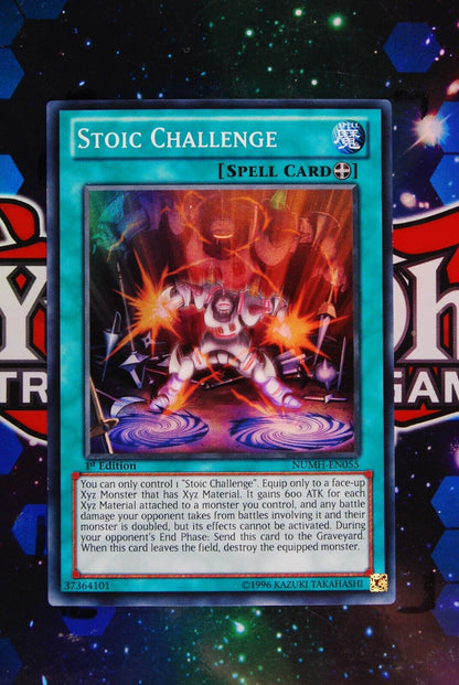 Stoic Challenge NUMH-EN055 1st Edition Super Rare Yugioh Card