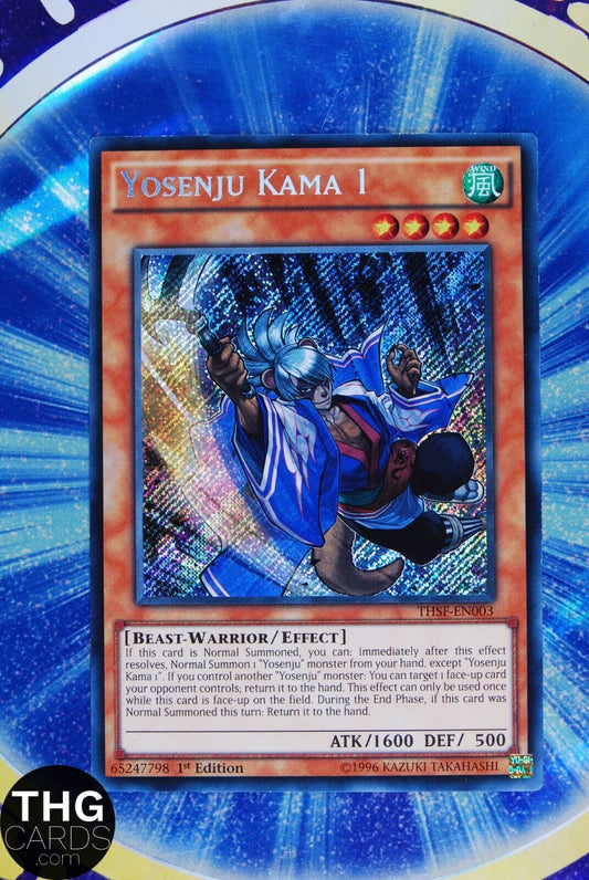 Yosenju Kama I THSF-EN003 1st Edition Secret Rare Yugioh Card