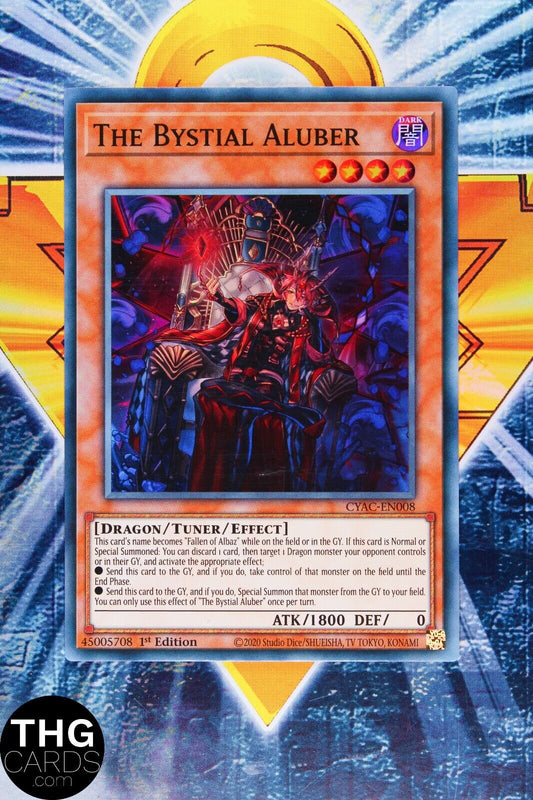 The Bystial Aluber CYAC-EN008 1st Edition Super Rare Yugioh Card