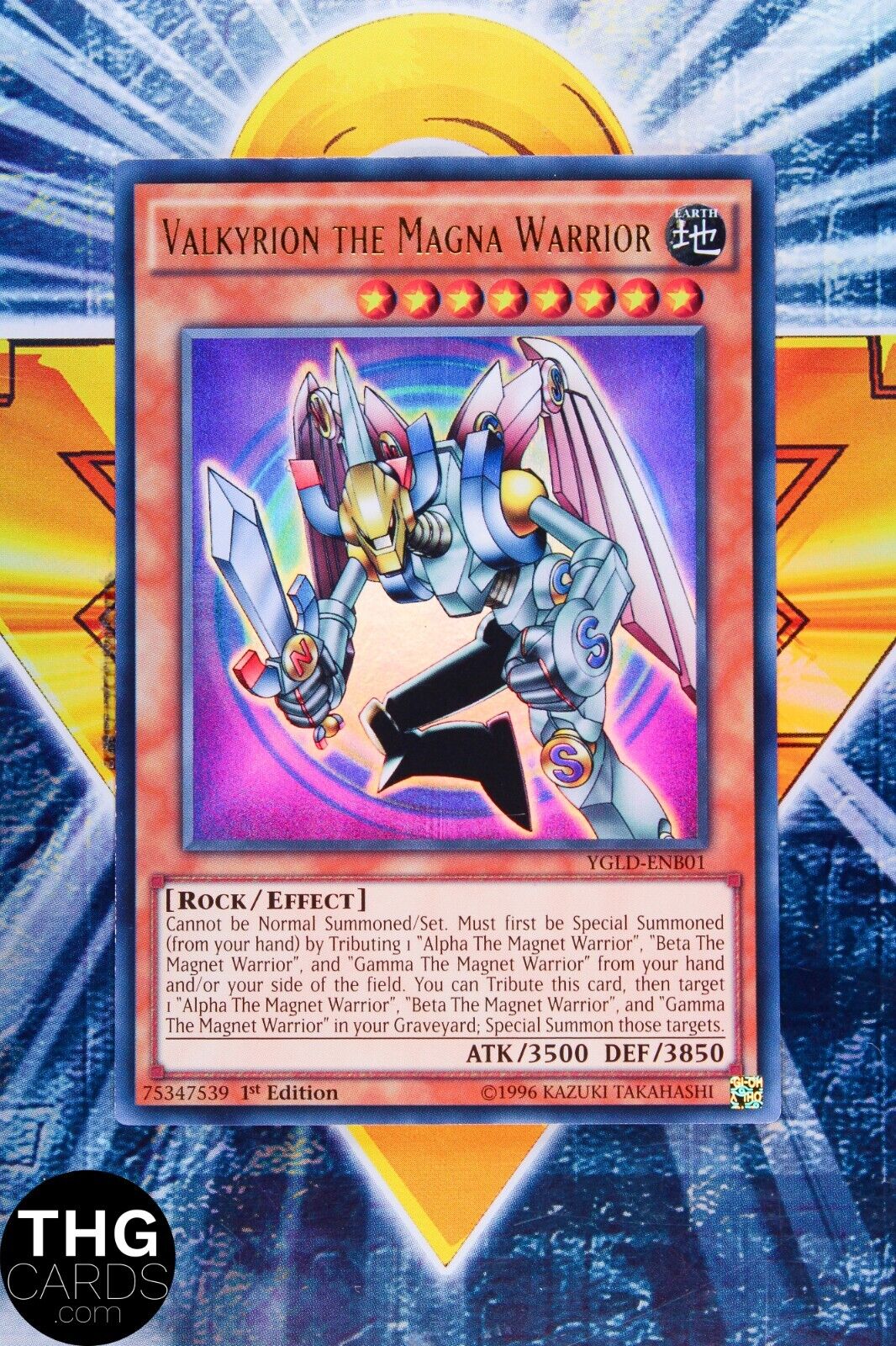 Valkyrion the Magna Warrior YGLD-ENB01 1st Edition Ultra Rare Yugioh Card