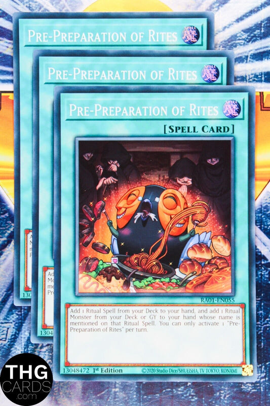 Pre-Preparation of Rites RA01-EN055 1st Edition Super Rare Yugioh Card Playset