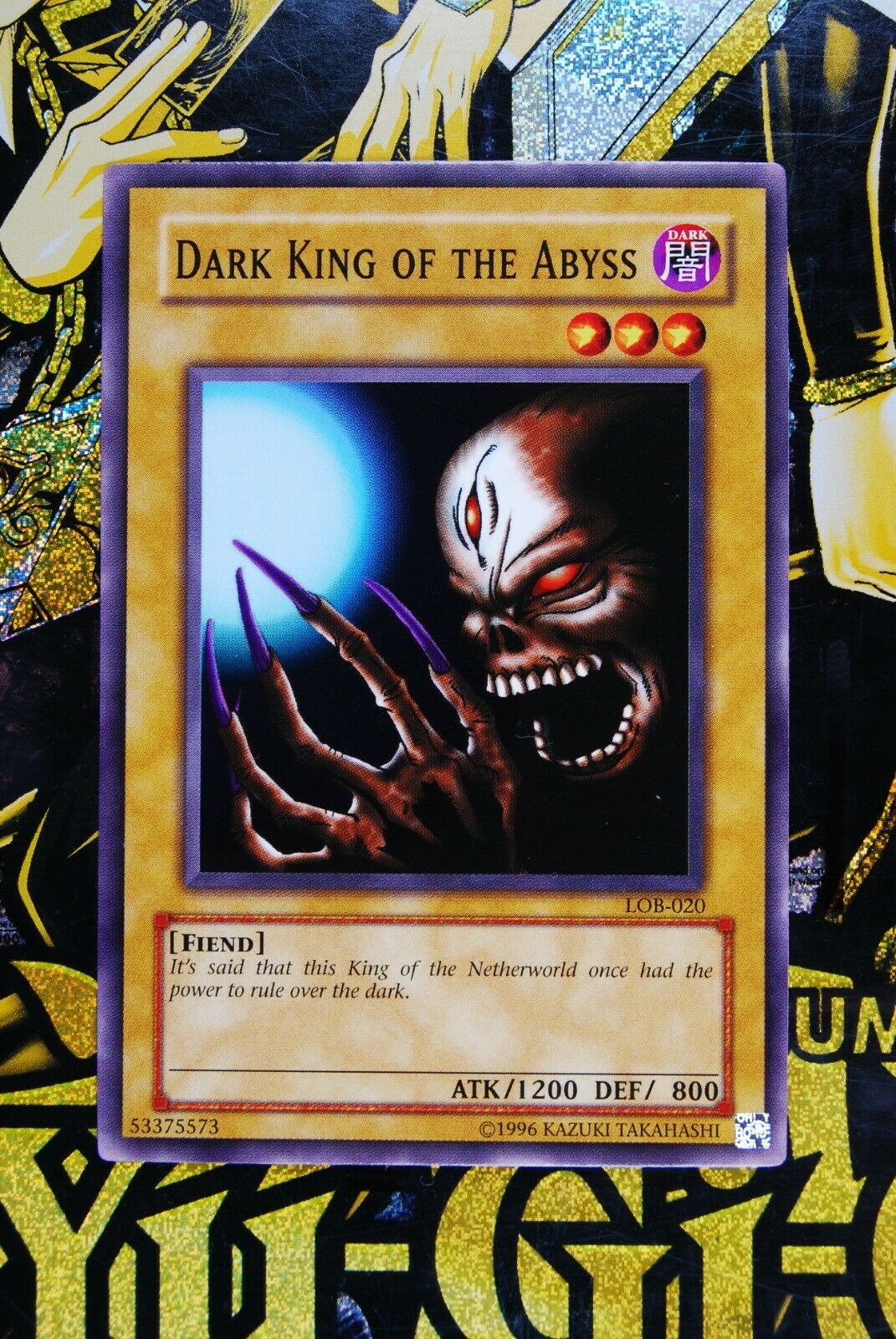 Dark King of the Abyss LOB-020 Common Yugioh Card NM