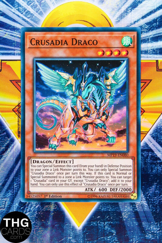 Crusadia Draco MP19-EN080 1st Edition Super Rare Yugioh Card