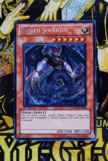 Fabled Soulkius HA03-EN004 1st Edition Secret Rare Yugioh Card