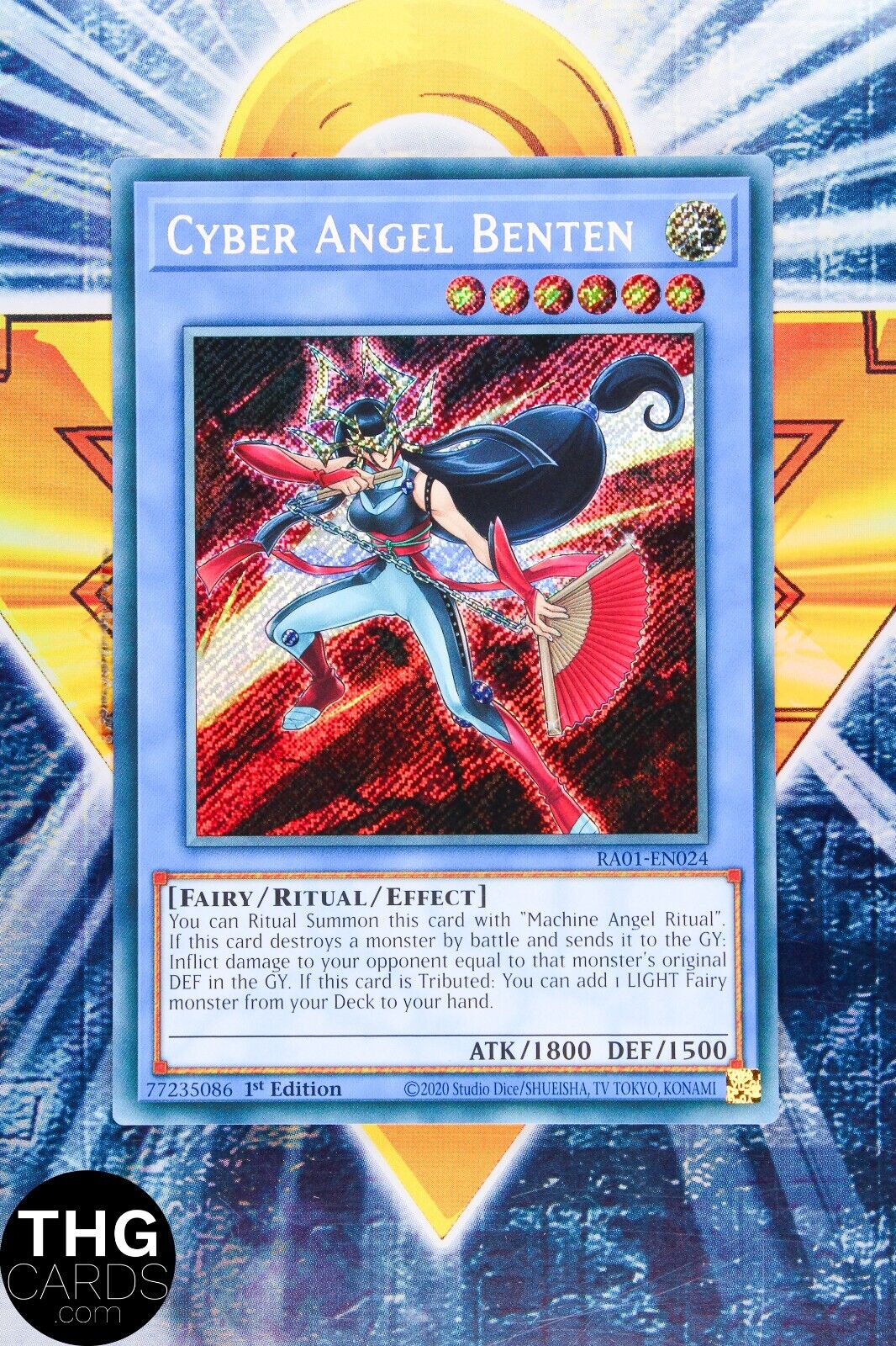 Cyber Angel Benten RA01-EN024 1st Edition Secret Rare Yugioh Card