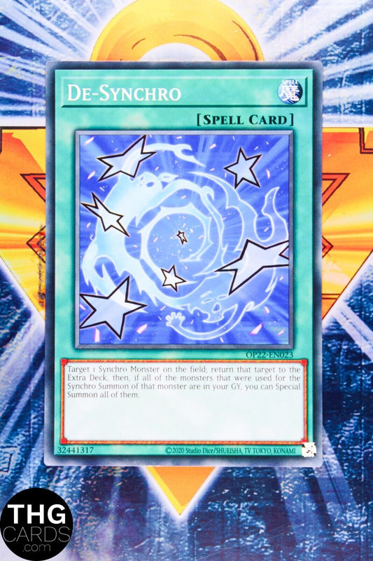 De-Synchro OP22-EN023 Common Yugioh Card