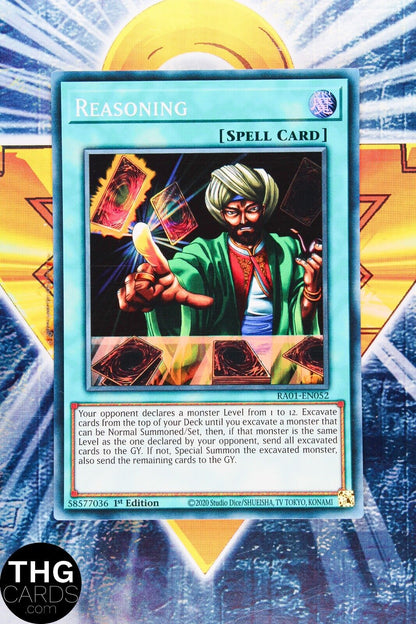 Reasoning RA01-EN052 1st Ed Super Rare Yugioh Card