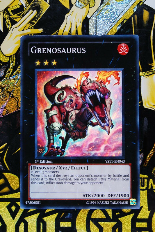 Grenosaurus YS11-EN043 1st Edition Super Rare Yugioh Card