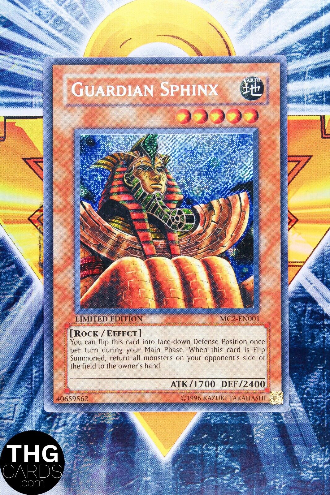 Guardian Sphinx MC2-EN001 Secret Rare Yugioh Card