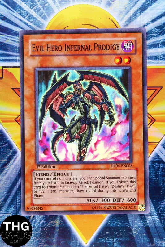 Evil Hero Infernal Prodigy DP06-EN008 1st Edition Super Rare Yugioh Card