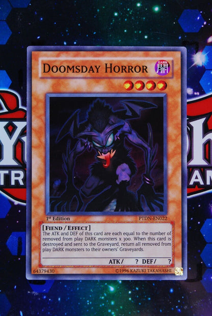 Doomsday Horror PTDN-EN022 1st Edition Super Rare Yugioh Card