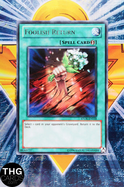 Foolish Return STOR-EN058 Rare Yugioh Card