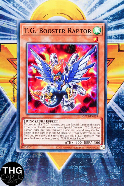 T.G. Booster Raptor OP23-EN019 Common Yugioh Card