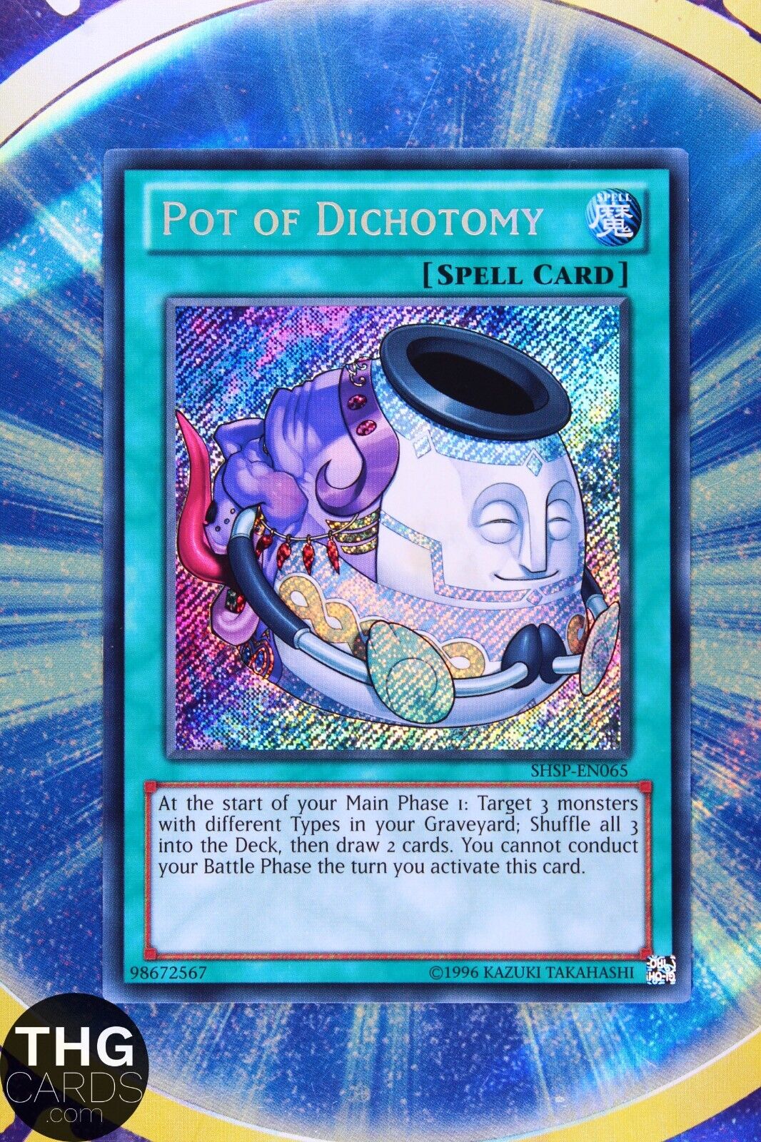 Pot of Dichotomy SHSP-EN065 Secret Rare Yugioh Card