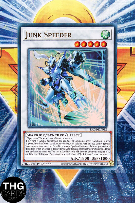 Junk Speeder RA01-EN032 1st Edition Ultra Rare Yugioh Card