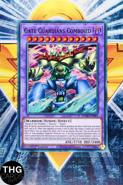 Gate Guardians Combined MAZE-EN003 1st Edition Super Rare Yugioh Card