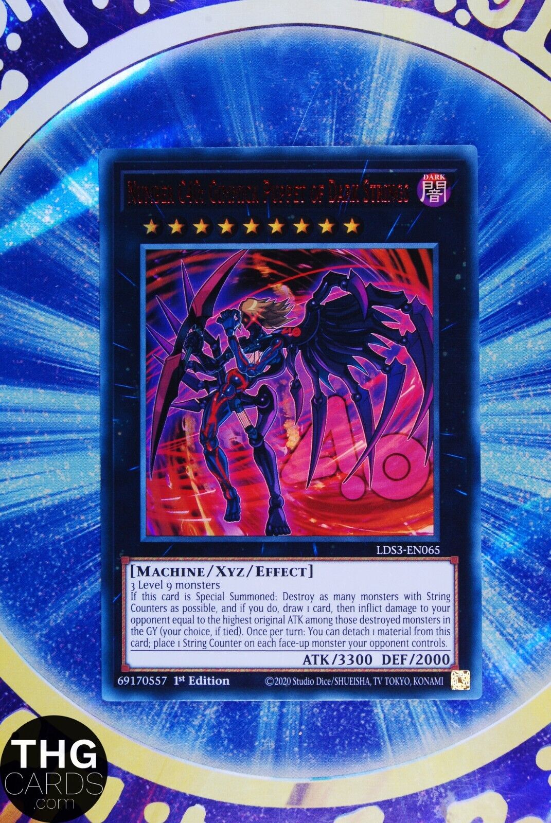 Number C40: Gimmick Puppet of Dark Strings LDS3-EN065 1st Ultra Rare Yugioh Card