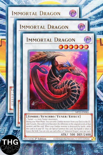 Immortal Dragon MP23-EN085 1st Edition Ultra Rare Yugioh Card Playset