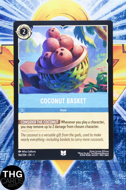 Coconut Basket 166/204 Standard Uncommon Lorcana First Chapter Card