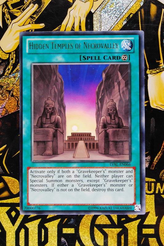 Hidden Temples of Necrovalley LVAL-EN066 Rare Yugioh Card