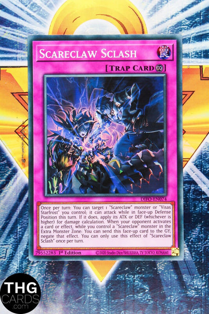 Scareclaw Sclash DIFO-EN074 1st Edition Super Rare Yugioh Card