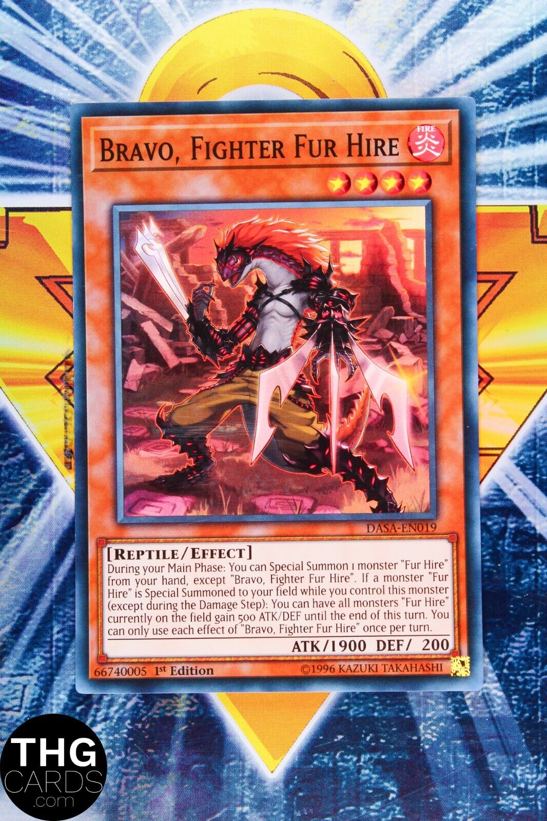 Bravo, Fighter Fur Hire DASA-EN019 1st Edition Super Rare Yugioh Card Playset