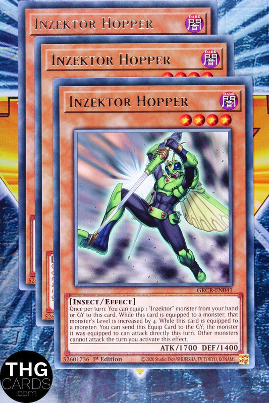 Inzektor Hopper GRCR-EN041 1st Edition Rare Yugioh Card Playset