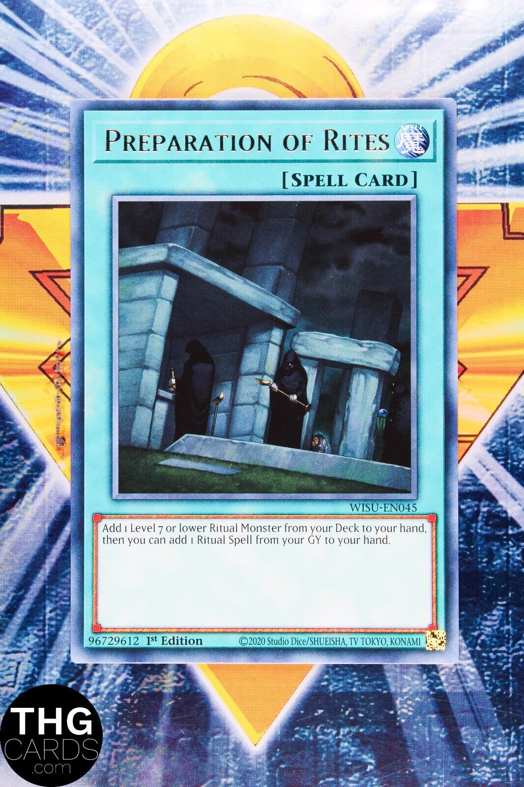 Preparation Of Rites WISU-EN045 1st Edition Rare Yugioh Card