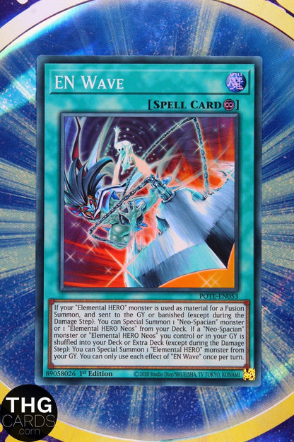 EN Wave POTE-EN053 1st Edition Super Rare Yugioh Card