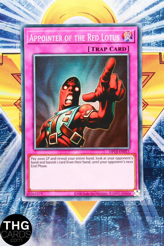 Appointer of the Red Lotus OP14-EN011 Super RareYugioh Card