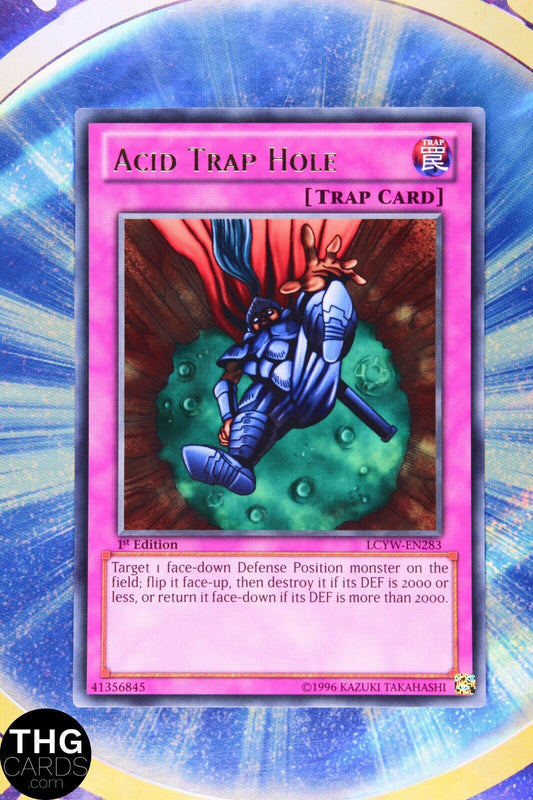 Acid Trap Hole LCYW-EN283 1st Edition Rare Yugioh Card