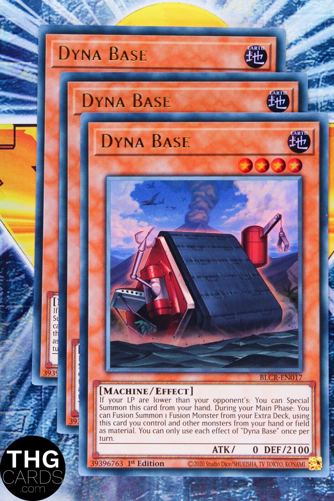 Dyna Base BLCR-EN017 1st Edition Ultra Rare Yugioh Playset