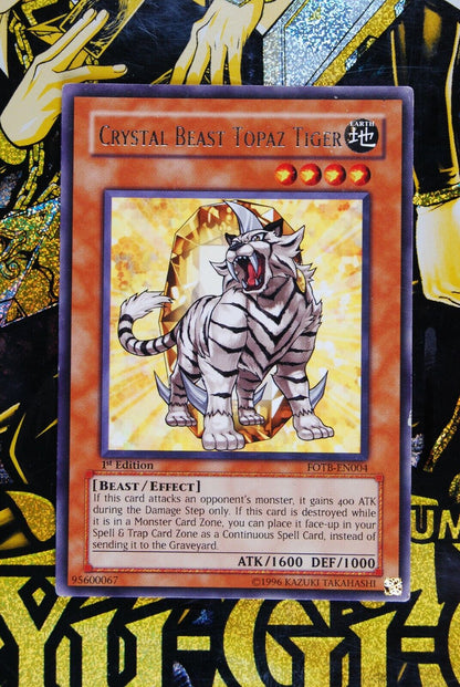 Crystal Beast Topaz Tiger DP07-EN004 1st Edition Rare Yugioh 2