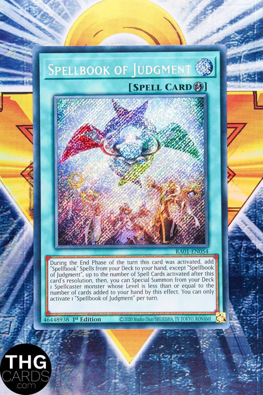 Spellbook of Judgment RA01-EN054 1st Edition Secret Rare Yugioh Card