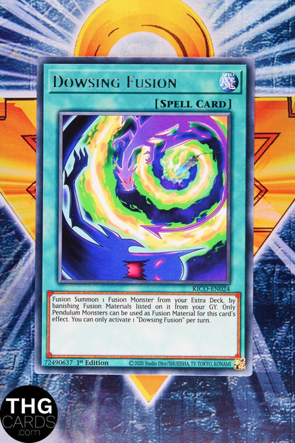 Dowsing Fusion KICO-EN024 1st Edition Rare Yugioh Card Playset