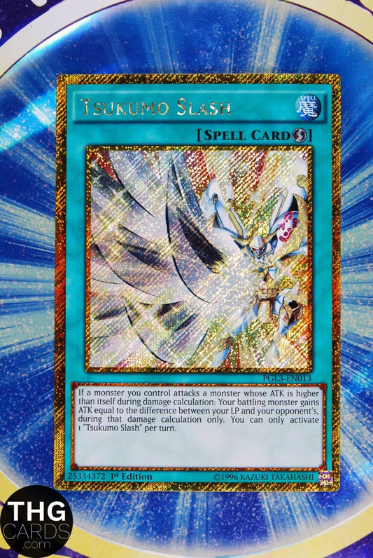 Tsukumo Slash PGL3-EN013 1st Edition Secret Rare Yugioh Card