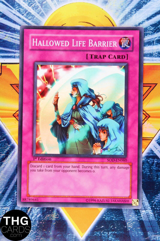 Hallowed Life Barrier SOD-EN060 1st Edition Super Rare Yugioh Card